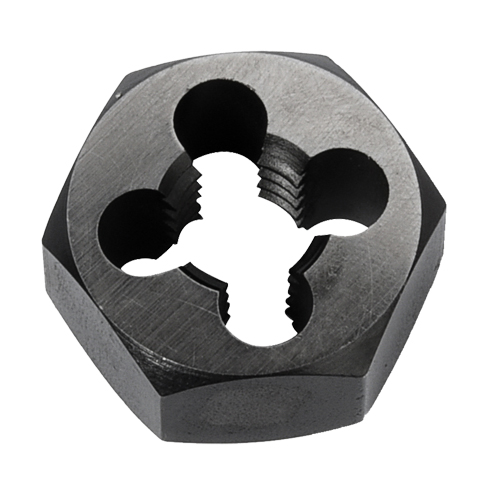 Hex Rethreading Die Nut, 1"/1-1/4" Dia., 1/4"-18 Thread, Carbon Steel/Chromium Steel Canadian Safety Group Inc.