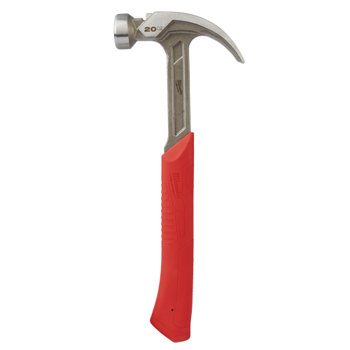 Curved Claw Smooth-Face Hammer, 20 oz., Solid Steel Handle, 14" L Canadian Safety Group Inc.