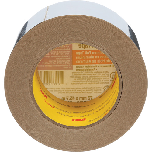 Ruban en aluminium Venture Tape, &eacute;paisseur 1,8 mils, 72 mm (3") x 45,7 m (150') Canadian Safety Group Inc.