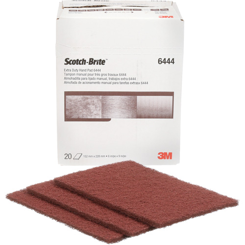 Scotch-Brite Extra-Duty Hand Pad, Aluminum Oxide, 9" x 6", Fine Grit Canadian Safety Group Inc.