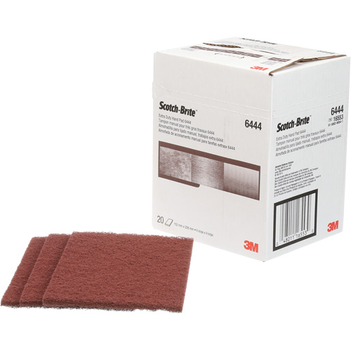 Scotch-Brite Extra-Duty Hand Pad, Aluminum Oxide, 9" x 6", Fine Grit Canadian Safety Group Inc.