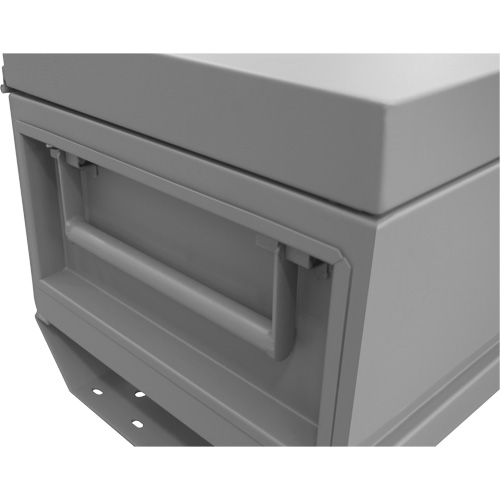 Jobsite Storage Box, 32" x 19" x 17-13/16", Steel, Grey Canadian Safety Group Inc.