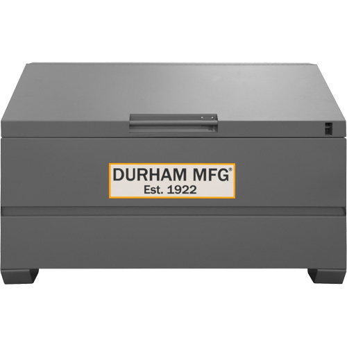 Jobsite Sloped Lid Storage Box, 60" x 30" x 39-3/8", Steel, Grey Canadian Safety Group Inc.
