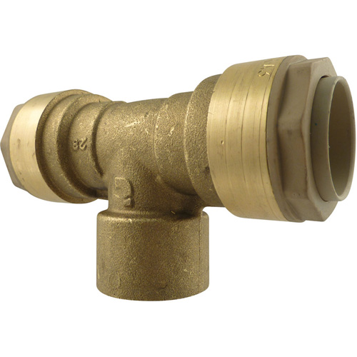 Quickline Air Piping Tee Connect, Brass, 1/2" Canadian Safety Group Inc.