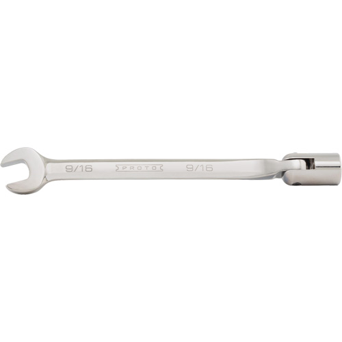 Combination Flex-Head Wrench, 12 Point, 3/8", Satin Finish Canadian Safety Group Inc.