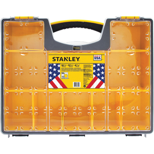 Organisateur profond pour professionnel, 17-1/2" la x 4-1/2" p x 14" h, Noir/Jaune Canadian Safety Group Inc.