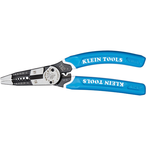 Outil polyvalent Klein-Kurve pour d&eacute;nuder, couper et sertir les fils, 8-1/4" lo, 8 - 20 AWG Canadian Safety Group Inc.