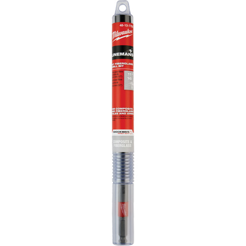 Shockwave Impact Duty Lineman's Fiberglass Drill Bit, 11/16", Carbide Canadian Safety Group Inc.