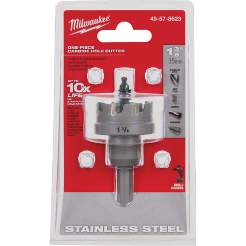One-Piece Carbide Hole Cutters, 1-3/8", 3/16" Depth of Cut Canadian Safety Group Inc.
