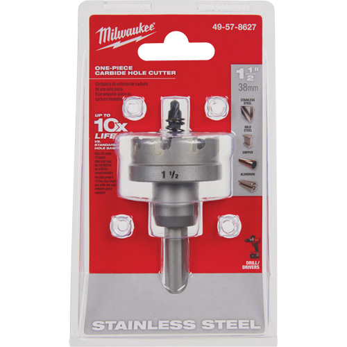 One-Piece Carbide Hole Cutters, 1-1/2", 3/16" Depth of Cut Canadian Safety Group Inc.