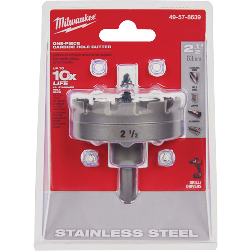 One-Piece Carbide Hole Cutters, 2-1/2", 3/16" Depth of Cut Canadian Safety Group Inc.
