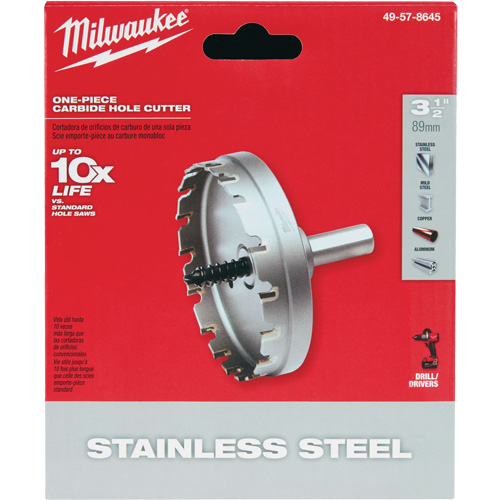 One-Piece Carbide Hole Cutters, 3-1/2", 3/16" Depth of Cut Canadian Safety Group Inc.