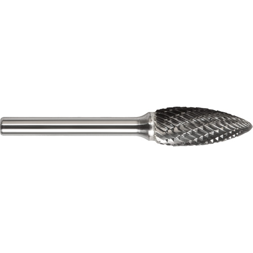 DRILLCO Magnum Double Cut Solid Carbide Burr, SF-5, 1/2" Dia., 1" Depth of Cut Canadian Safety Group Inc.
