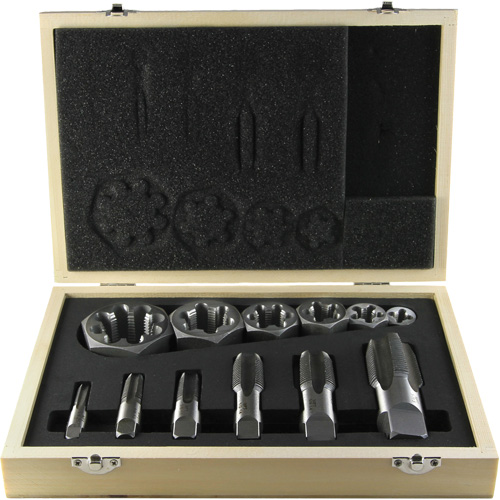 DRILLCO Pipe Tap Set, 12 Pieces Canadian Safety Group Inc.