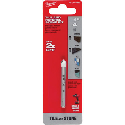 Foret pour la pierre naturelle, 1/4", Carbure Canadian Safety Group Inc.