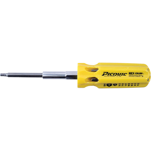 Hex-Calibre SAE Multi-Bit Screwdriver, Plastic Handle Canadian Safety Group Inc.