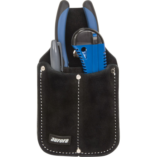 Utility Pouch, Knife Holder, Leather, 3 Pockets Canadian Safety Group Inc.