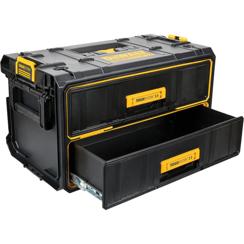 ToughSystem&reg; 2.0 Two-Drawer Unit, 12-1/3" x 12-3/5", Black/Yellow Canadian Safety Group Inc.