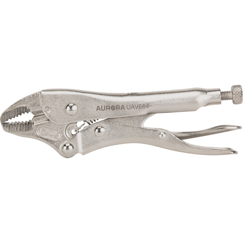 Locking Pliers with Wire Cutter, 5" Length, Curved Jaw Canadian Safety Group Inc.