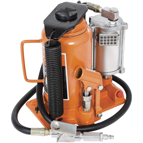 Cric-bouteille super robuste, 20 tonne(s), Air comprim&eacute;/hydraulique, 20" Hauteur &eacute;lev&eacute;e Canadian Safety Group Inc.