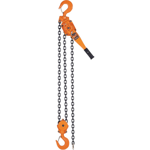 Palans &agrave; chaîne &agrave; levier s&eacute;rie KLP, Lev&eacute;e 5', Cabacit&eacute; 12 000 lb (6 tonnes), Chaîne en Acier Canadian Safety Group Inc.