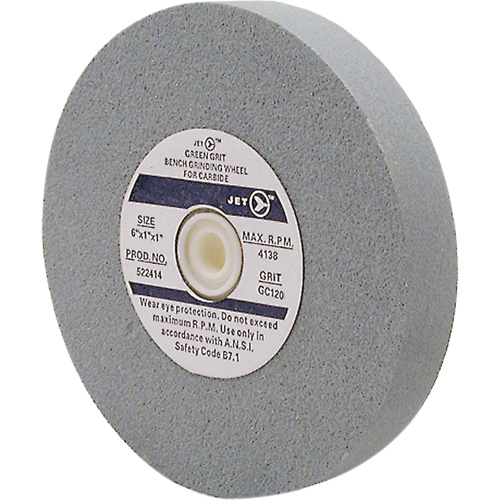 GC675M Bench Grinding Wheels, 6" x 3/4", 1" Arbor, Silicon Carbide Canadian Safety Group Inc.