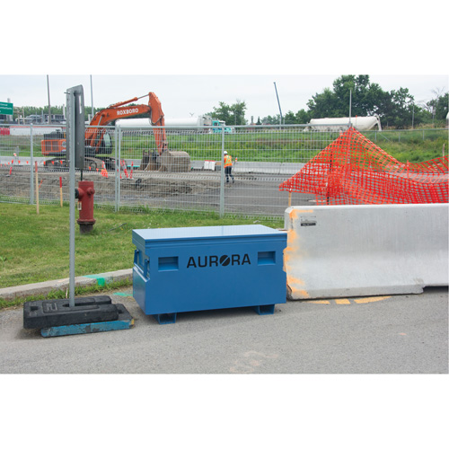 Coffre &agrave; outils de chantier, 48" x 24" x 27-3/5", Acier, Bleu Canadian Safety Group Inc.