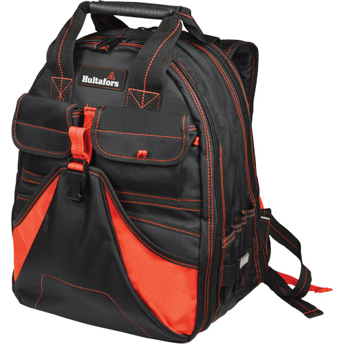Sac &agrave; dos &agrave; outils de luxe, Noir/Rouge, Balistique/Polyester Canadian Safety Group Inc.