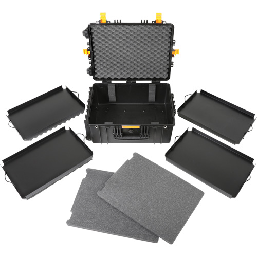 Mallette &agrave; outils roulante, portable et robuste, 18-3/5" la x 24-3/5" p x 11-1/2" h, Noir Canadian Safety Group Inc.