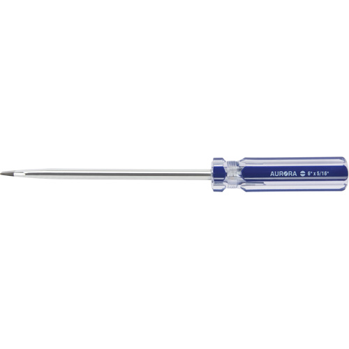 Tournevis &agrave; fente bleu transparent avec bandes, Tige de 5/16", Ronde, Prise en Plastique Canadian Safety Group Inc.