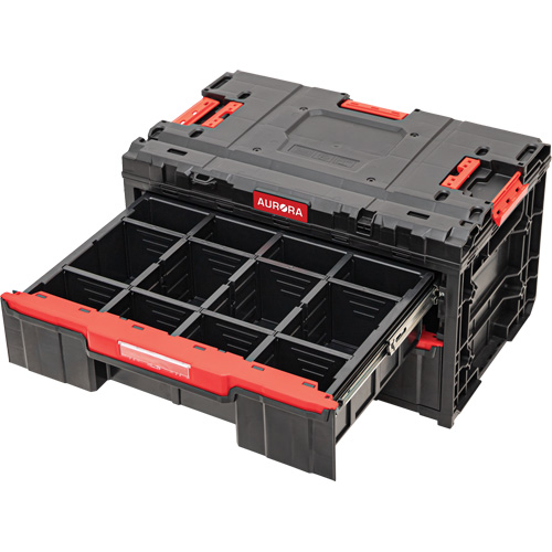 Boîte &agrave; outils &agrave; 2 tiroirs Arx, 23-1/10" x 15" x 13-2/5', Noir Canadian Safety Group Inc.
