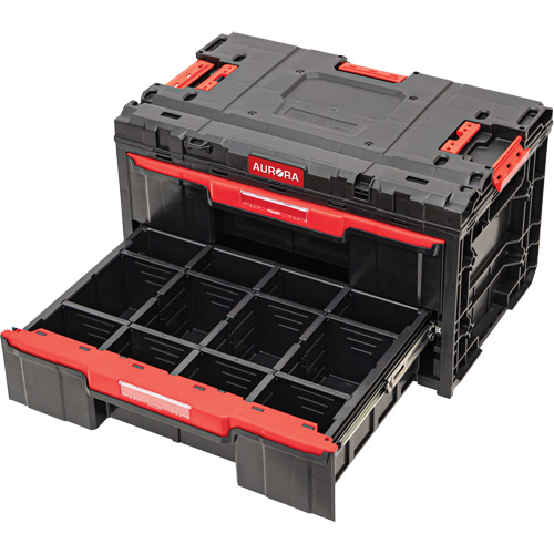 Boîte &agrave; outils &agrave; 2 tiroirs Arx, 23-1/10" x 15" x 13-2/5', Noir Canadian Safety Group Inc.