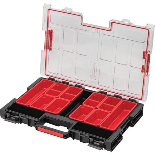 Grand organisateur avec bacs Arx, 21" x 15" x 3", Noir Canadian Safety Group Inc.