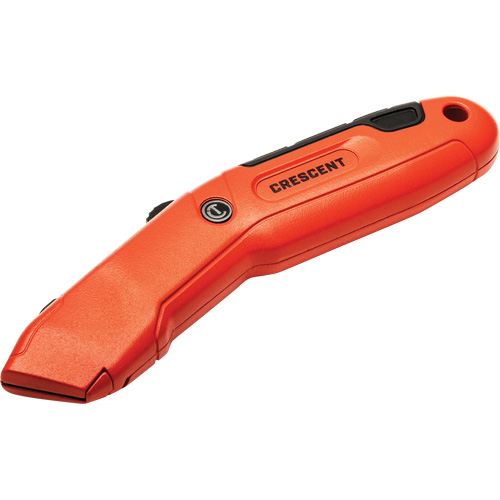 Auto-Retracting Safety Knife, 1", Steel, Aluminum Handle Canadian Safety Group Inc.