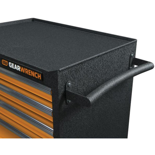 GSX Series Rolling Tool Cabinet, 6 Drawers, 36" W x 18-1/5" D x 37-2/5" H, Black/Orange Canadian Safety Group Inc.
