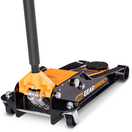 Low Profile Floor Jack, 3.5 Ton(s) Capacity, 3-3/4" Lowered, 21-3/4" Raised, Manual Hydraulic Canadian Safety Group Inc.