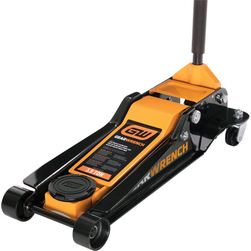 Low Profile Floor Jack, 3.5 Ton(s) Capacity, 3-3/4" Lowered, 21-3/4" Raised, Manual Hydraulic Canadian Safety Group Inc.