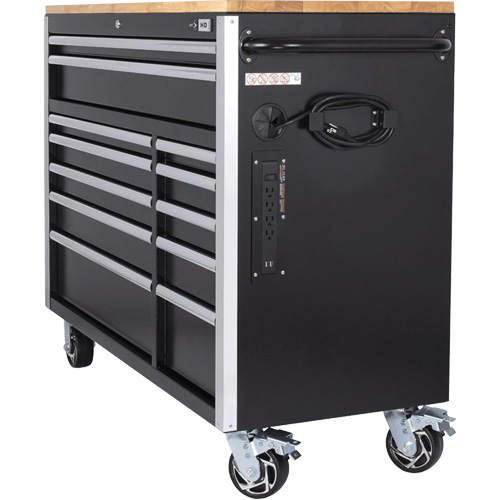 HDRC5212 HD Series Roller Cabinet, 12 Drawers, 51-1/4" W x 21" D x 40-3/10" H, Black Canadian Safety Group Inc.