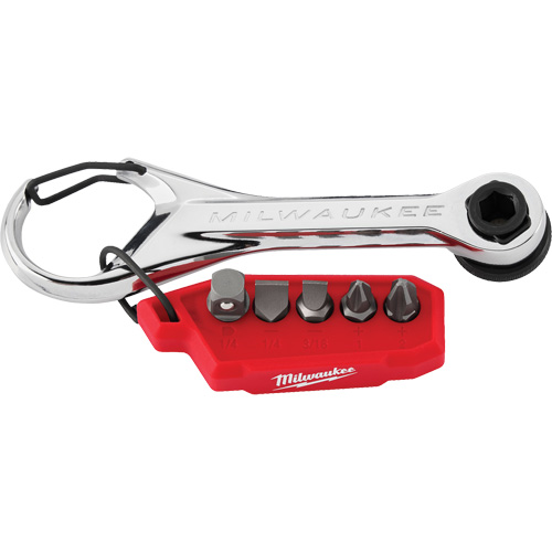 7-in-1 Multi-Bit Mini Ratchet, 5/16"/1/4" Drive, Plain Handle Canadian Safety Group Inc.