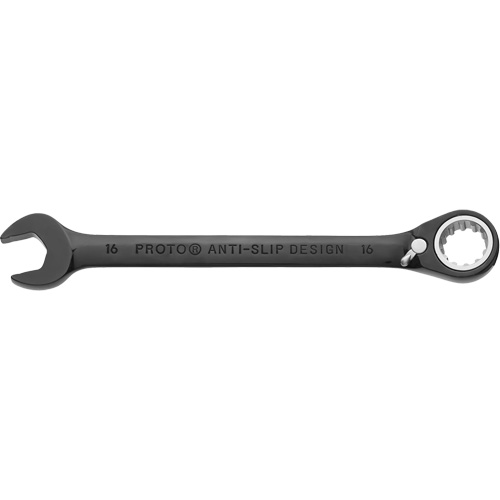 Metric Spline Combination Reversible Ratcheting Wrench, Black/Chrome Finish Canadian Safety Group Inc.