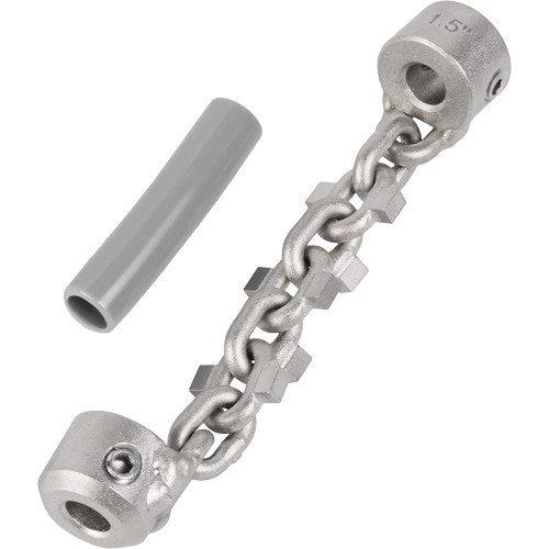 Chaîne de nettoyage de tuyaux de 1-1/4" - 1-1/2" pour c&acirc;ble de serpent &agrave; chaîne de 1/4" Canadian Safety Group Inc.