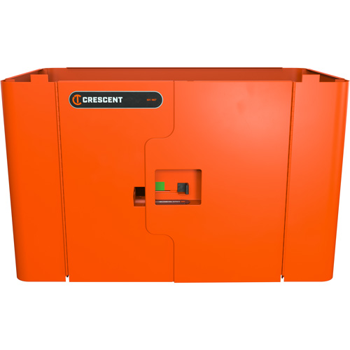 Armoire de rangement s&eacute;curis&eacute;e RAILWORKS en acier avec panneau &agrave; deux portes verrouillables Canadian Safety Group Inc.