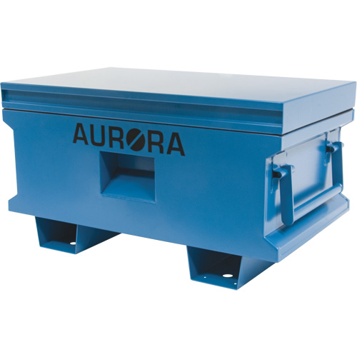 Jobsite Tool Box, 33" x 20-3/10" x 18-3/10", Steel, Blue Canadian Safety Group Inc.