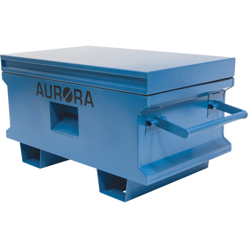 Jobsite Tool Box, 33" x 20-3/10" x 18-3/10", Steel, Blue Canadian Safety Group Inc.