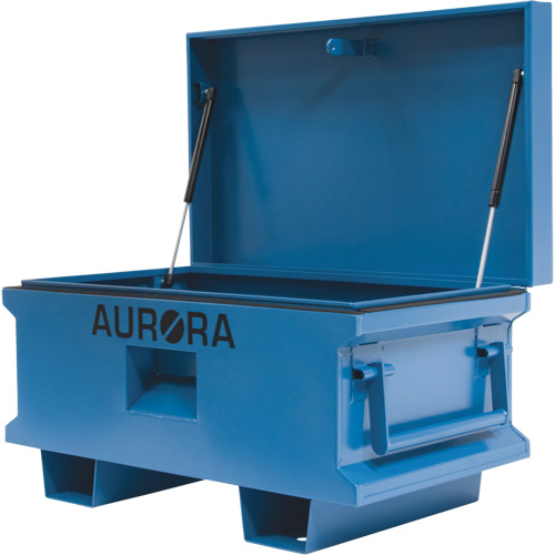 Jobsite Tool Box, 33" x 20-3/10" x 18-3/10", Steel, Blue Canadian Safety Group Inc.