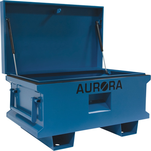 Jobsite Tool Box, 33" x 20-3/10" x 18-3/10", Steel, Blue Canadian Safety Group Inc.