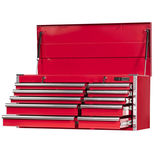 PMC4210 Pro Series Mechanics Chest, 40-3/10" W, 10 Drawers, Red Canadian Safety Group Inc.
