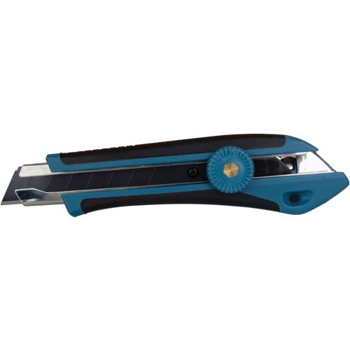 Couteau professionnel de 18 mm, Acier inoxydable, Robuste, Prise en Caoutchouc Canadian Safety Group Inc.