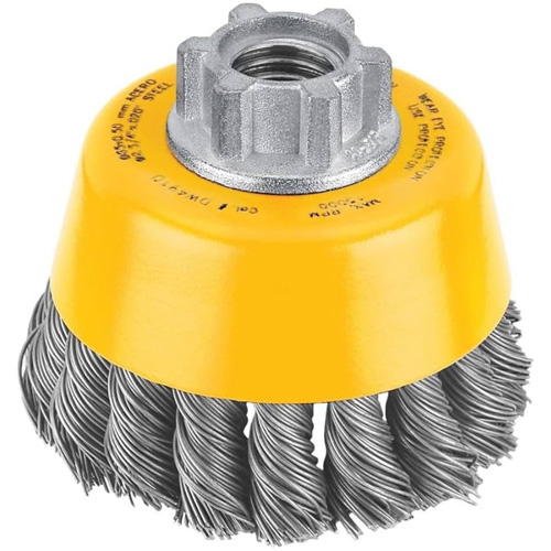 HP Carbon Knot Wire Cup Brush, 3" Dia. x 5/8"-11 Arbor Canadian Safety Group Inc.