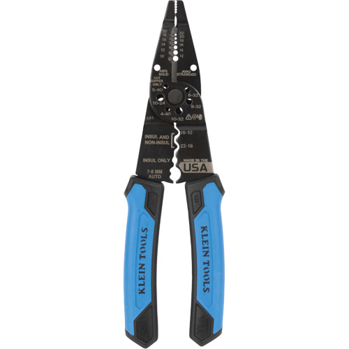 Pince &agrave; d&eacute;nuder polyvalente &agrave; bec long, 8-1/4" lo, 10 - 20/12 - 22 AWG Canadian Safety Group Inc.